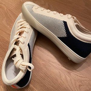 Rothy's Classic Navy lace ups size 8 brand new